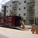 Tampa Movers In Channelside Unloading Moving Boxes